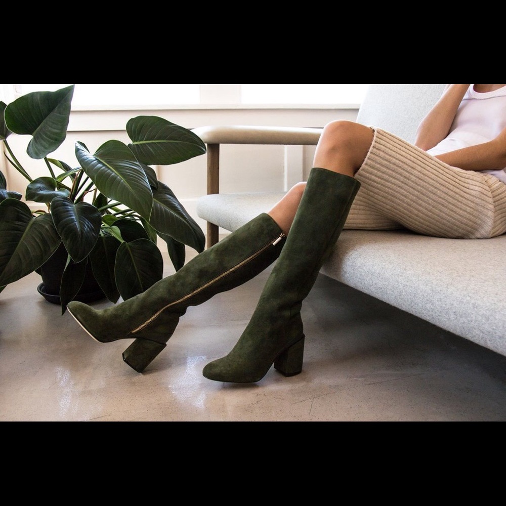 Dear Frances Elle Knee High Boot, Olive